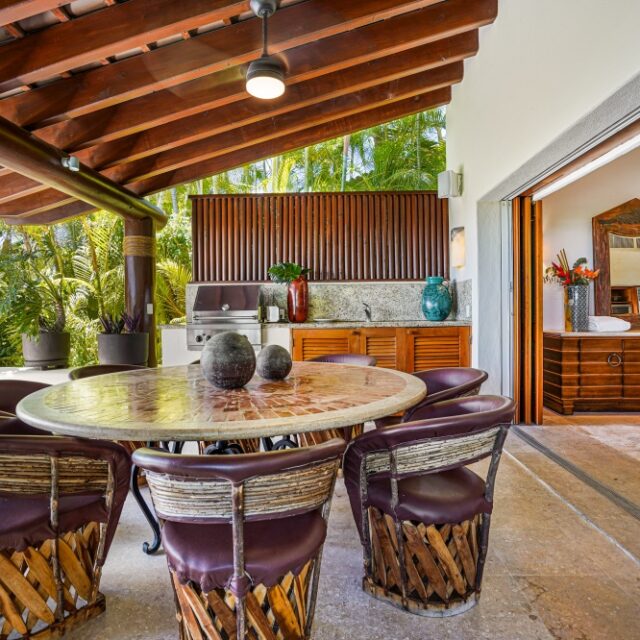 presidential villa outdoor kitchen